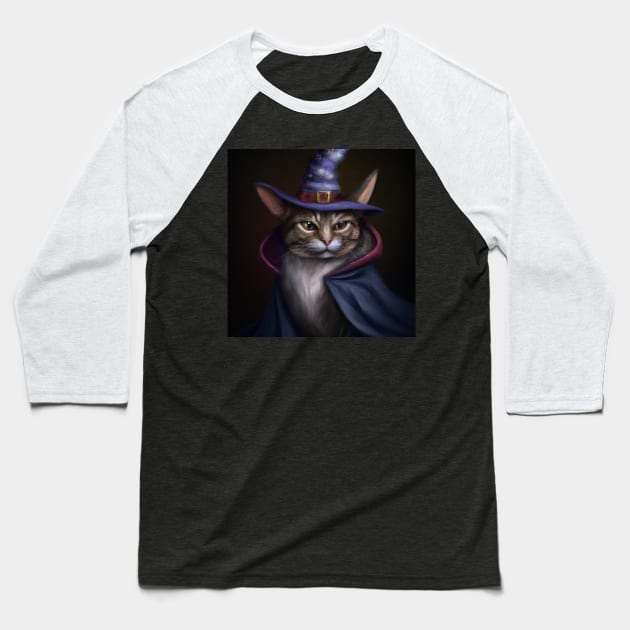 Mr Whiskers The Wizard Baseball T-Shirt by myshirtylife